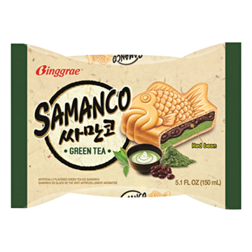 Helado de Taiyaki de Te Verde Samanco
