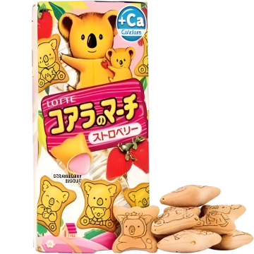 Galletas de Koala Rellenas de Fresa Lotte