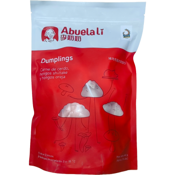 Dumplings De Carne De Cerdo Hongos Shiitake y Hongos Oreja