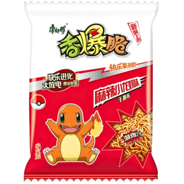 Snack de Ramen de Camarones Picante y Entumecedor Pokemon Master Kong