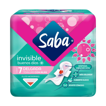 Saba Invisible Delgada Con Alas